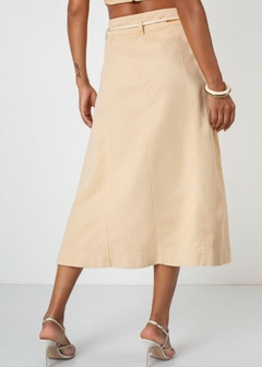 SAIA JEANS FEMININA MIDI COM CINTO - Amsterdam Closet