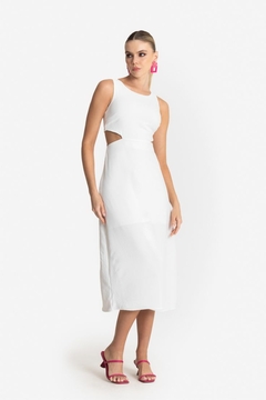 VESTIDO CREPE MIDI - loja online