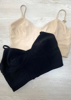 CROPPED TECIDO COM ZIPER ATRÀS - loja online