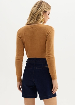 BLUSA CROPPED ML TRICO - comprar online