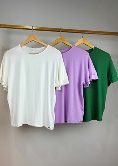 BLUSA MALHA VISCOSE COM MANGAS COM BABADOS - Amsterdam Closet