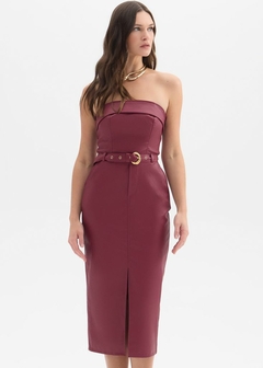 VESTIDO MIDI JUSTO C/ CINTO