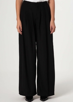 Calça Tecido Poliéster Pantalona Clássica Feminina - comprar online