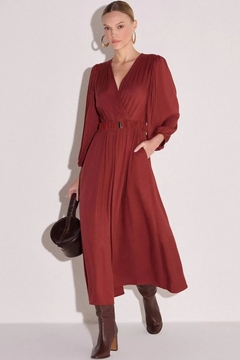 VESTIDO VISCOSE MAXI MIDI FEMININO - loja online