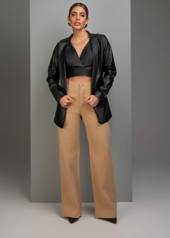 TOP CROPPED DE COURO - comprar online
