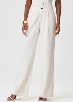 CALÇA DUDA LINHO RETA ALFAIATARIA - comprar online