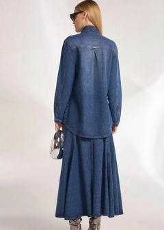 CAMISA JEANS COM BOLSOS - Amsterdam Closet