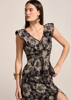 BLUSA TRICOLINE BORDADA FEMININA
