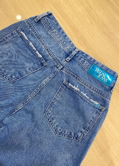 CALÇA JEANS FEMININA MOM AZUL - comprar online