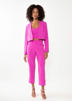 CALÇA EM ALFAIATARIA RETA FEMININA - comprar online