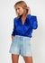 BLUSA CETIM DECOTE V TRASPASSADO - comprar online