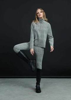 CALÇA LEGGING EM MALHA COM BRILHO - Amsterdam Closet