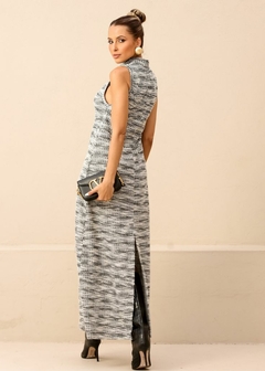 VESTIDO LONGUETE DE TWEED