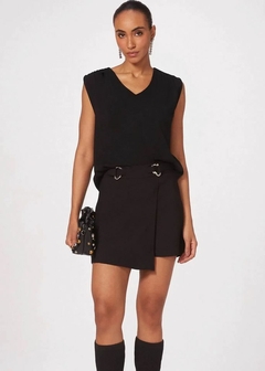 SHORT SAIA CINTURA ALTA EM ALFAIATARIA - Amsterdam Closet