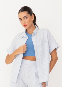 CAMISA MÀRCIA TECIDO MANGA CURTA - loja online
