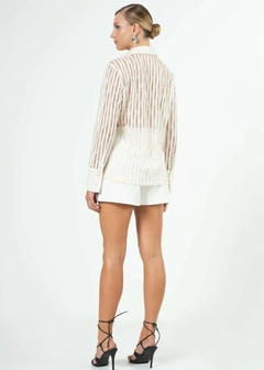 CAMISA MANGA LONGA EM TULE - loja online