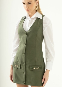 VESTIDO ALFAIATARIA CURTO FEMININO - loja online