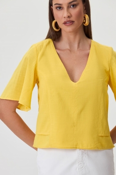 BLUSA ALGODÃO MANGA CURTA