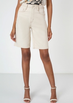 BERMUDA JEANS FEMININA ALONGADA - Amsterdam Closet