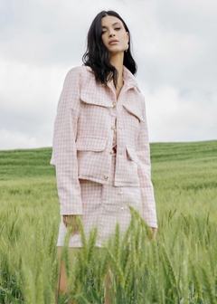 SAIA TWEED CURTA XADREZ FEMININA - loja online