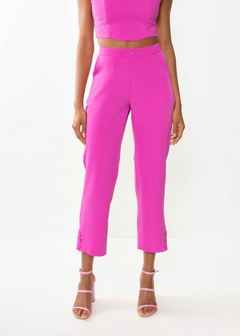 CALÇA EM ALFAIATARIA RETA FEMININA - Amsterdam Closet