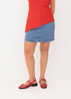 SAIA JEANS CURTA FEMININA AZUL