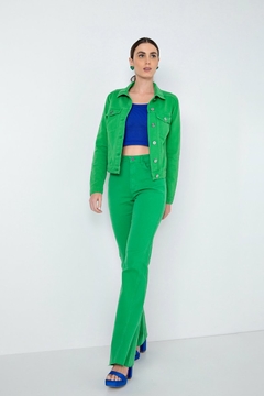 JAQUETA JEANS MANGA LONGA - comprar online