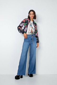JAQUETA BOMBER SOLTA MANGA LONGA - comprar online