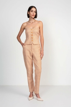 CORSET TWEED JUSTO SEM MANGAS FEMININO - comprar online