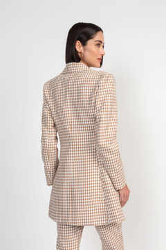 TRENCH COAT EM TWEED XADREZ FEMININO - comprar online