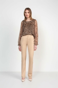 BLUSA EM VOAL SOLTA ANIMAL PRINT ONÇA FEMININA na internet