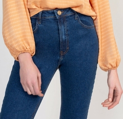 CALÇA JEANS BOOT CUT FEMININA AZUL ESCURO - comprar online