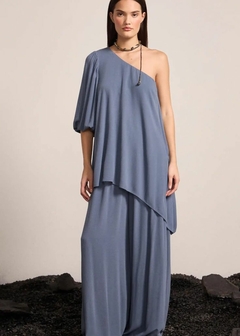 BLUSA ASSIMÉTRICA EM CREPE FEMININA - Amsterdam Closet