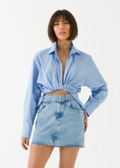 Camisa Algodão Manga Longa Casual Feminina na internet