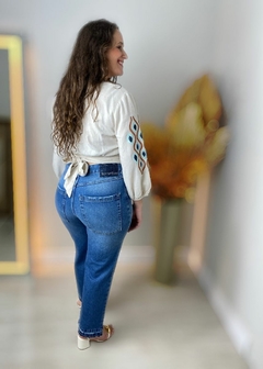 CALÇA JEANS RETA FEMININA - loja online