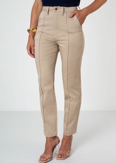 CALÇA EM TECIDO CROPPED FEMININA COM CINTO - comprar online