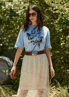 BLUSA ALGODÃO ALONGADA FEMININA - loja online