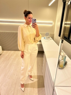 CALÇA EM ALFAIATARIA SOLTA FEMININA - Amsterdam Closet