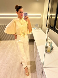 CALÇA EM ALFAIATARIA SOLTA FEMININA - loja online