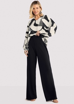 Calça Malha Wide Leg Casual Feminina - loja online