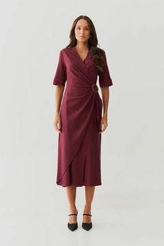 Imagem do VESTIDO LINHO MIDI TRASPASSADO FEMININO