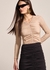 BLUSA DRAPEADA EM MALHA POLIAMIDA DELICATE
