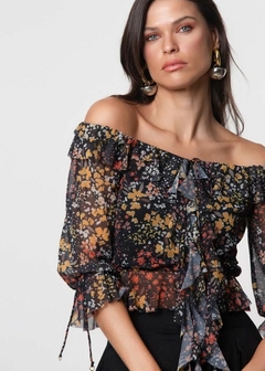 Blusa Tule Comfy Cropped Feminina - loja online