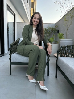 BLAZER EM MALHA ALFAIATARIA MANGA LONGA - Amsterdam Closet