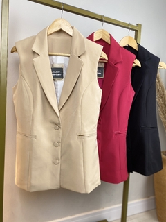 COLETE ALFAIATARIA ALONGADO ALONGADO FEMININO - comprar online
