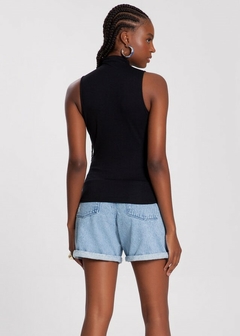 BLUSA MALHA GOLA ALTA BÁSICA - loja online