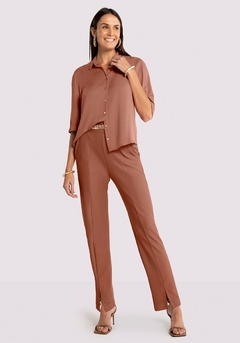 CAMISA EM VISCOSE MANGA 3/4 - loja online