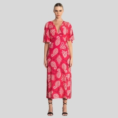 Imagem do VESTIDO MIDI COM FENDAS NAS LATERAIS EM VISCO