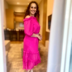 VESTIDO BRILHOSO DE VERÃO TAMANHO MIDI - Amsterdam Closet
