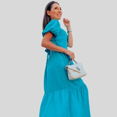 Imagem do VESTIDO DE VERÃO TAMANHO MIDI COM DETALHE NAS COSTAS